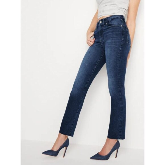 Good American Always Fits Good Classic Slim Straight Jeans Women's Size 28-32 - Picture 1 of 7